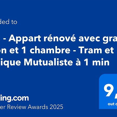 102 - Appart Renove Avec Grand Salon Et 1 Chambre - Tram Et Clinique Mutualiste A 1 Min Grenoble Exterior foto